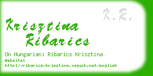 krisztina ribarics business card